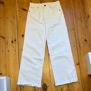 Slvrlake Grace Crop Jeans in White - Size 27
